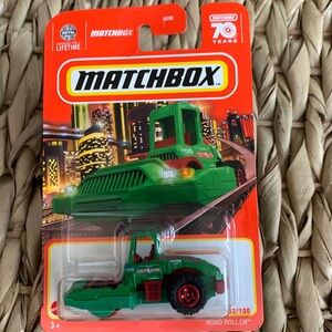 Matchbox Farm Machine Road Roller Construction Machine Vehicle Truck Green toy 🆕